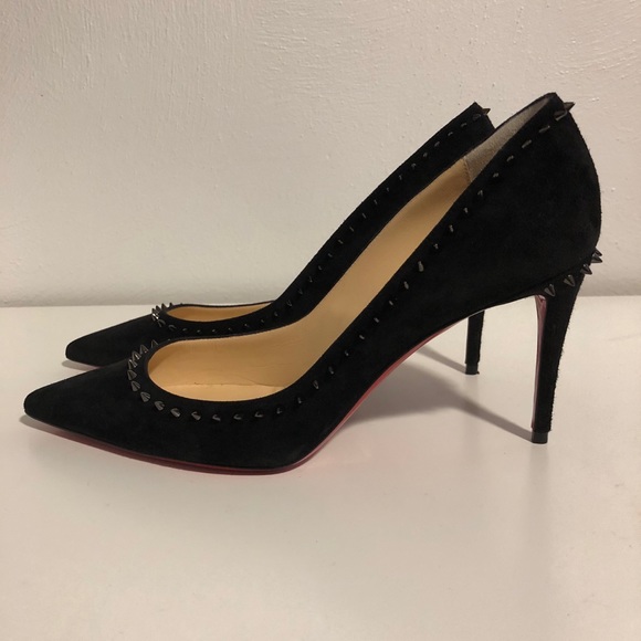 Studded Christian Louboutin suede Anjalina 85 - Picture 7 of 15